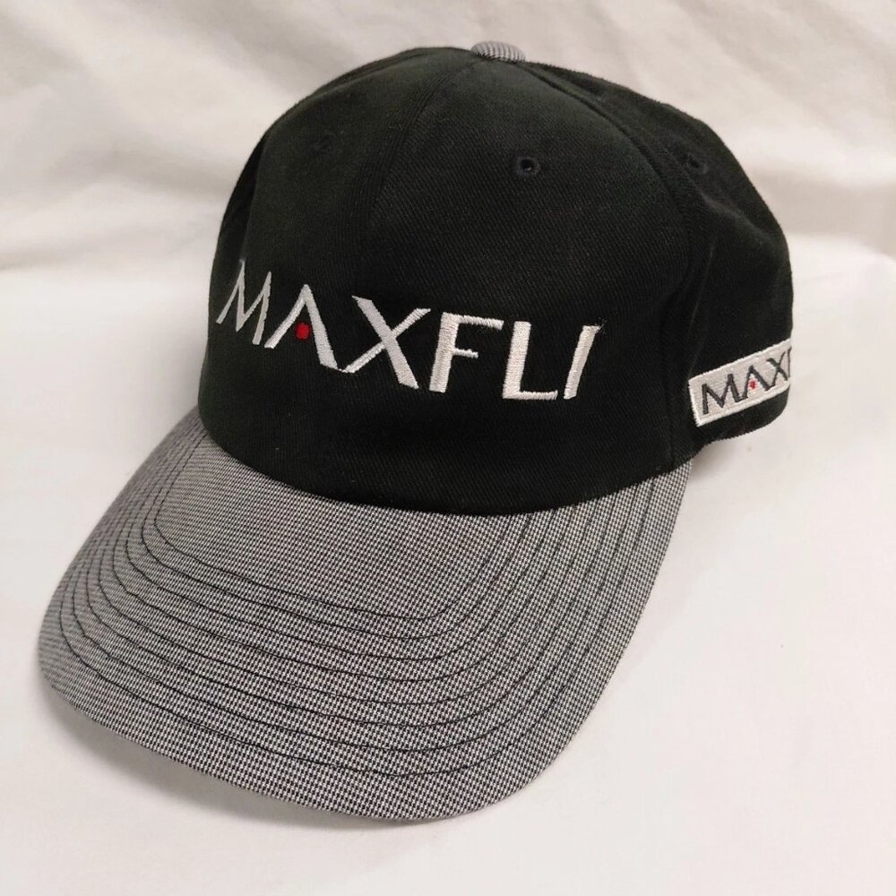 Maxfli Baseball Cap Adjustable Hook & Loop Hat Bl… - image 1